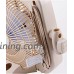 Air Innovations 12" Swirl Cool Stand & Tabletop Fan w/ Cord Wrap (Beige) - B074KKM6Y9